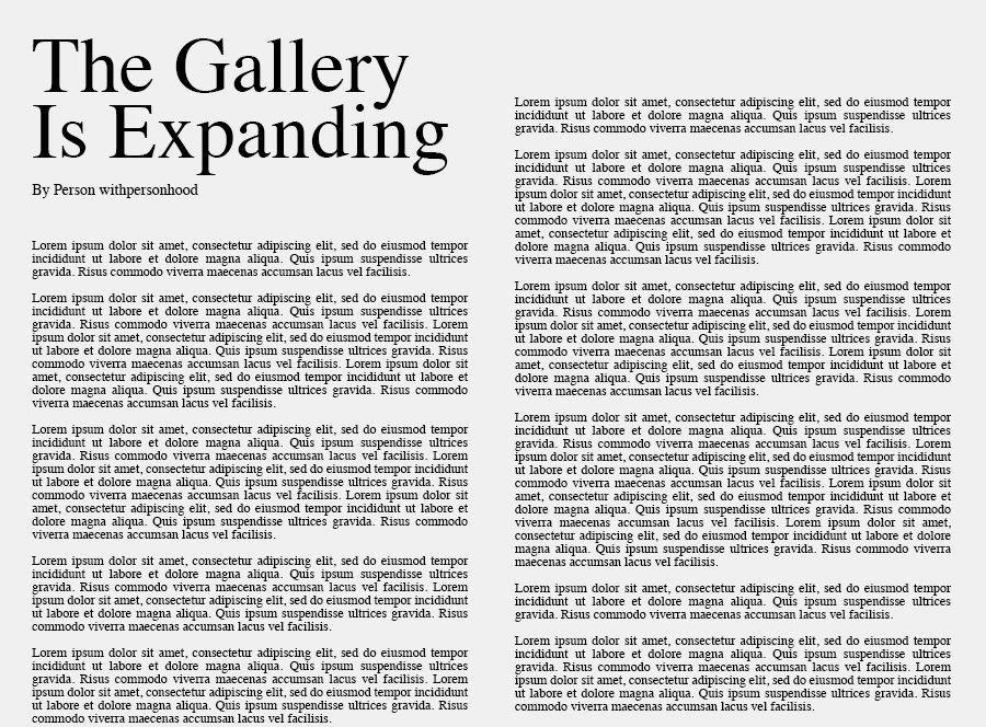 The Gallery is Expanding!