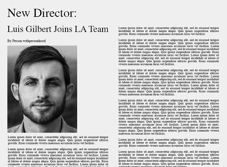 New Director, Luis Gilbert Joins LA Team