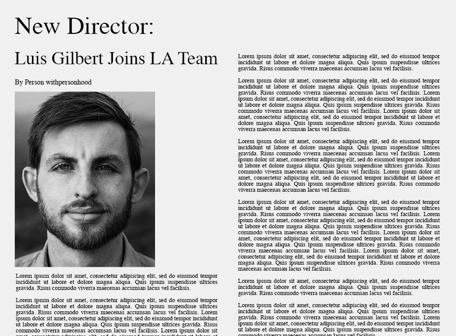 New Director, Luis Gilbert Joins LA Team