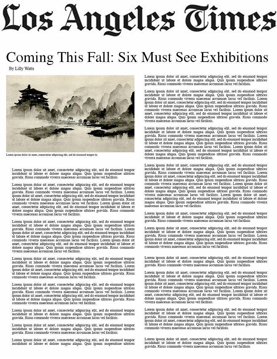 Coming This Fall: Six Must See Exhibitions 